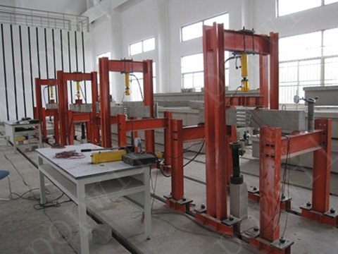 Construction structure loading test system